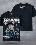 Stray Kids Inspired Hyunjin Boxy Graphic Tee | K-Pop Streetwear | Y2K K-Pop Shirt | Fan Made Stray Kids Shirt | Concert Outfit