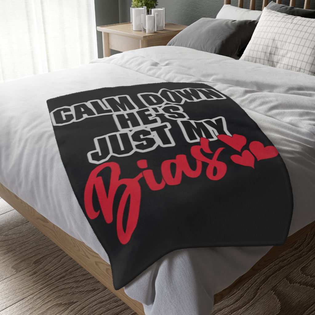“Calm Down He’s Just My Bias” K-Pop Fan Blanket