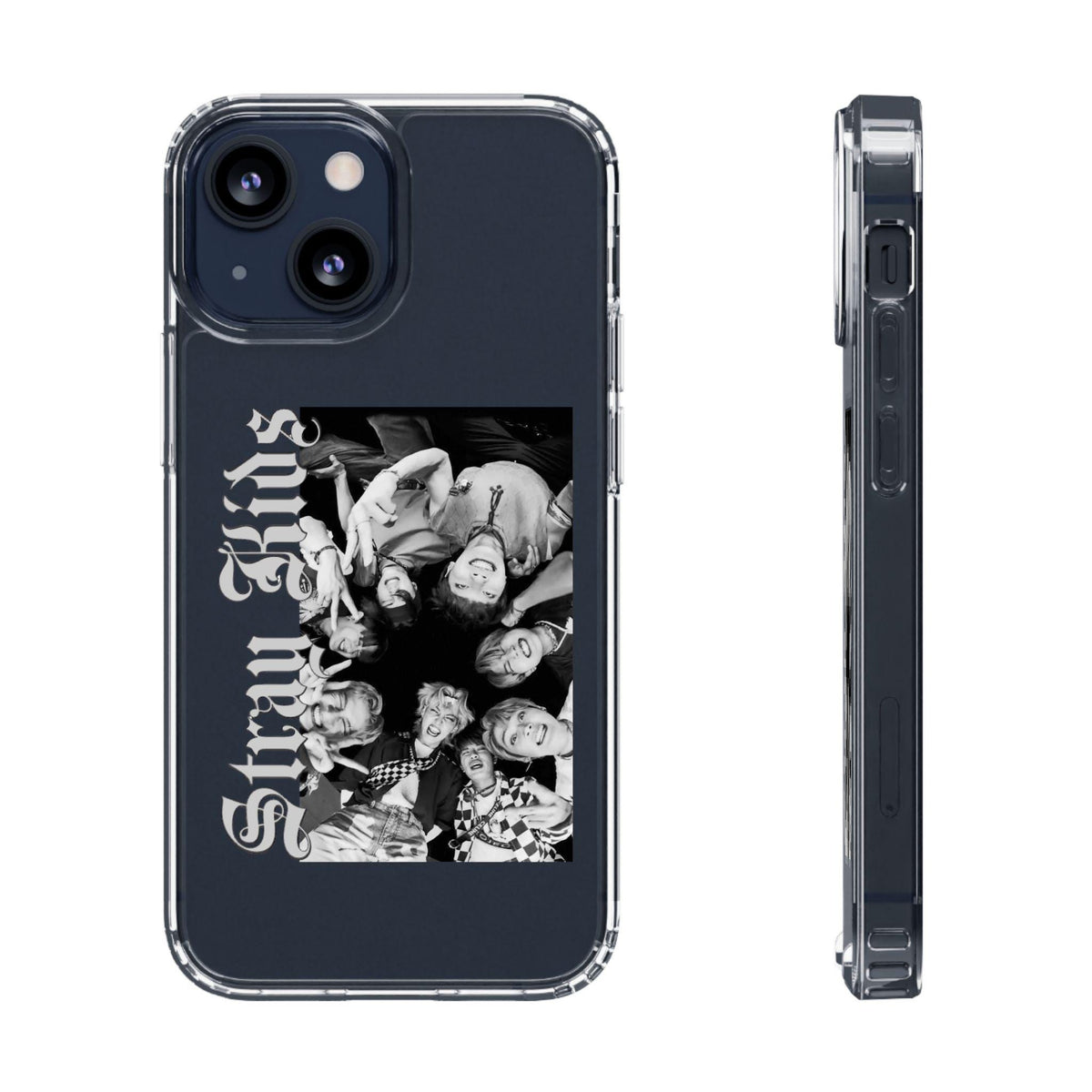 Stray Kids Kpop Clear Phone Case: Shock-Absorbing, Scratch-Resistant, Wireless Charging Compatible