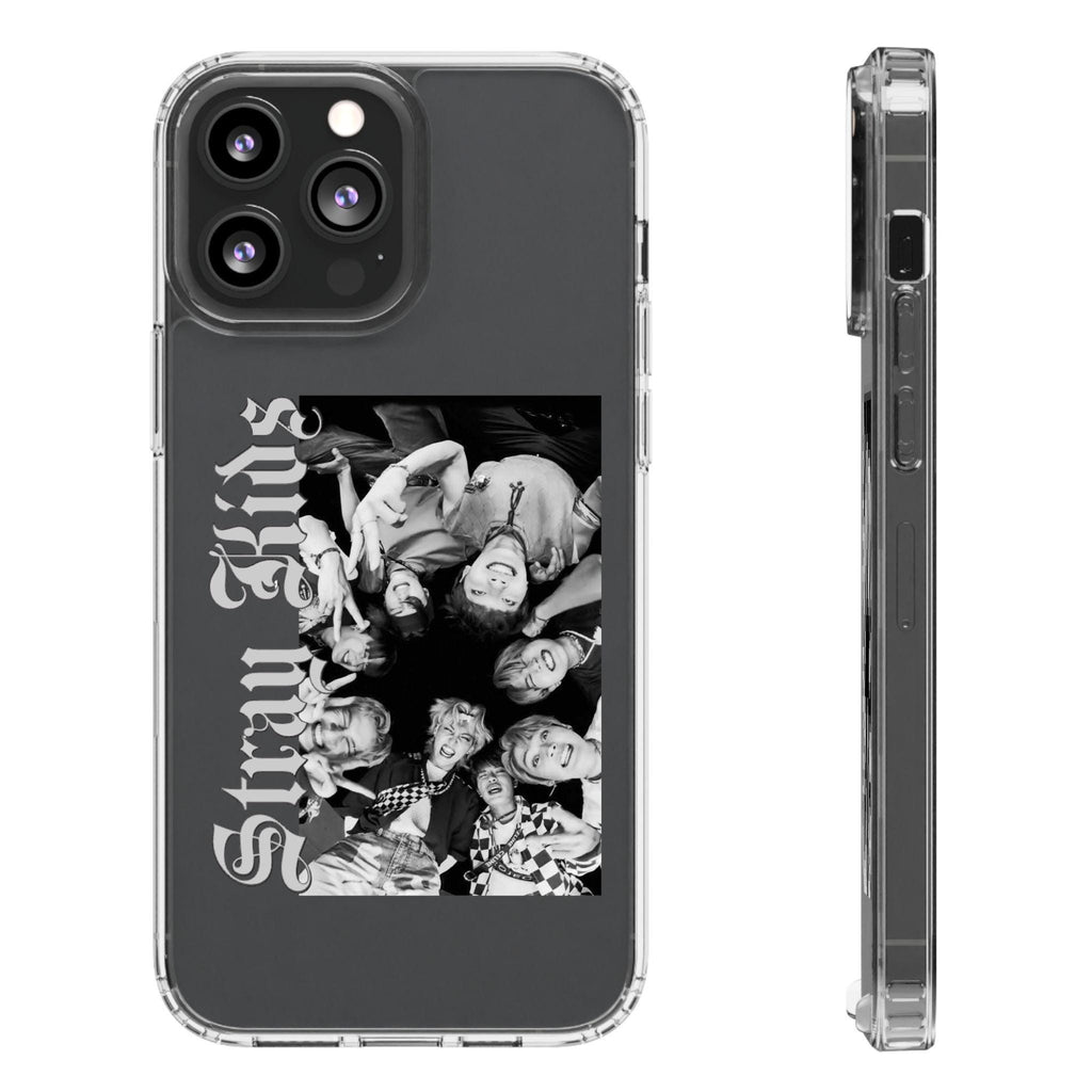 Stray Kids Kpop Clear Phone Case: Shock-Absorbing, Scratch-Resistant, Wireless Charging Compatible