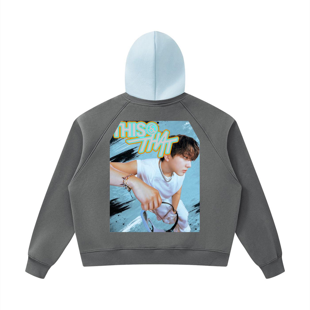 Stray Kids Changbin Inspired “THIS AND THAT” Cropped Hoodie | K-Pop Streetwear | Fan Made Hoodie | Concert Outfit | K-Pop Gift