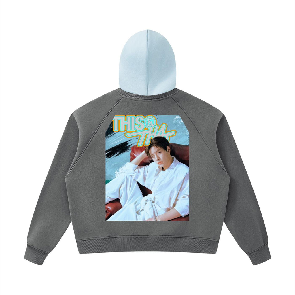 Stray Kids Seungmin Inspired “THIS AND THAT” Cropped Hoodie | K-Pop Streetwear | Fan Made Hoodie | Concert Outfit | K-Pop Gift