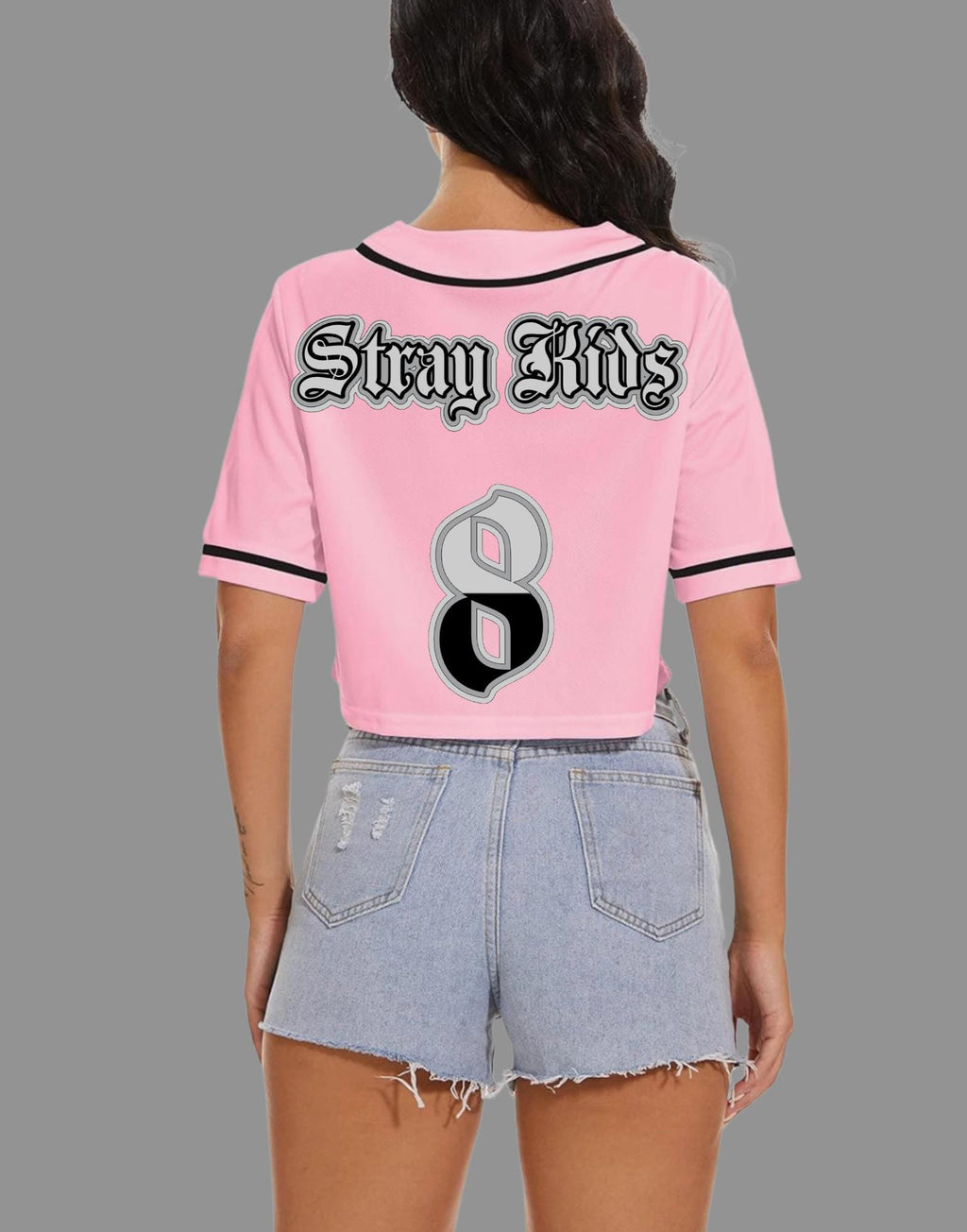 SKZOO Jersey Rhinestoned Stray Kids Inspired | K-Pop STAY Fan Made Jersey Shirt | SKZ Merch | Concert Outfit