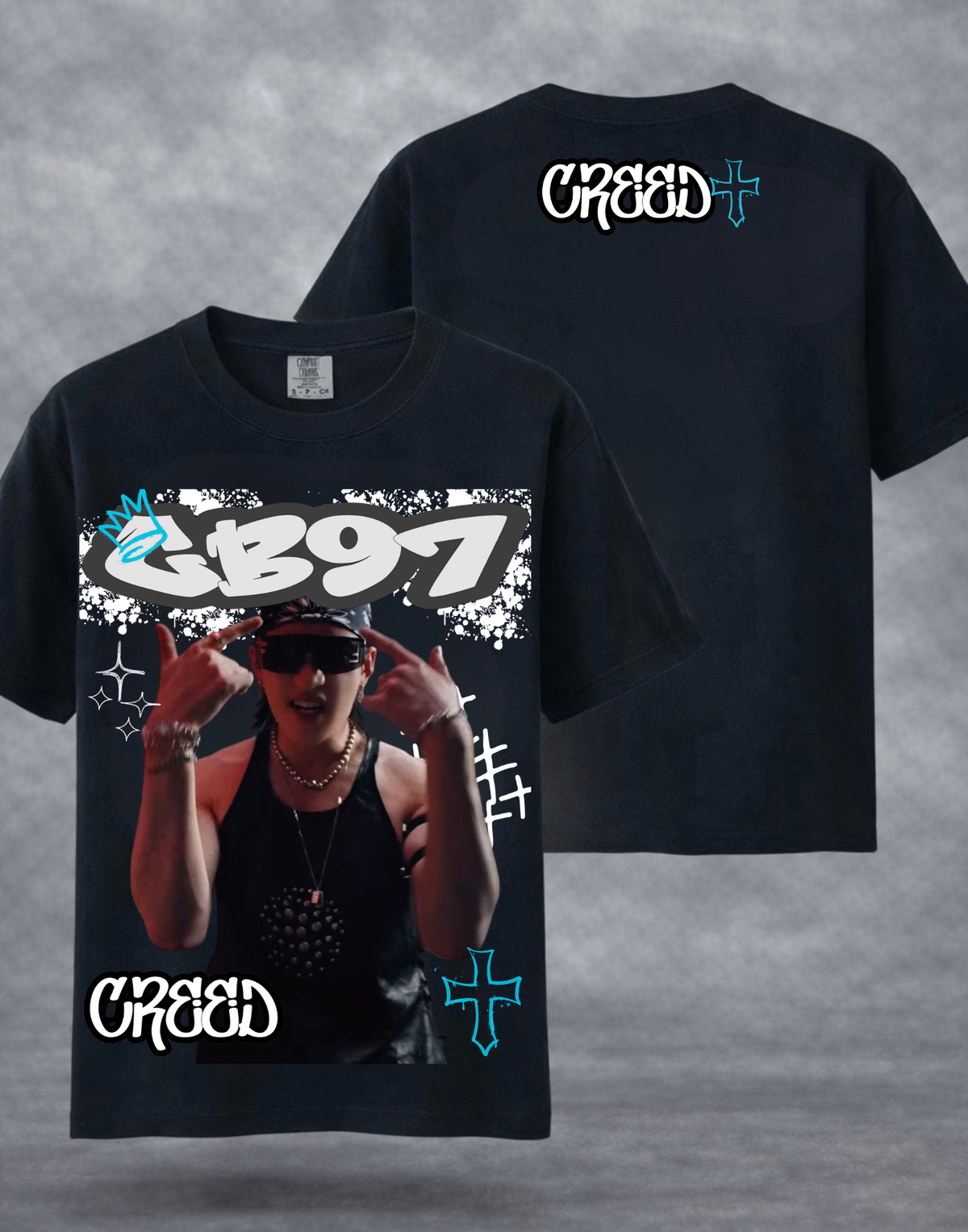 Boxy Tee Stray Kids Creed Bang Chan Inspired Graphic Tee | K-Pop Streetwear | Y2K K-Pop Shirt | Fan Made Stray Kids Shirt | Concert Outfit