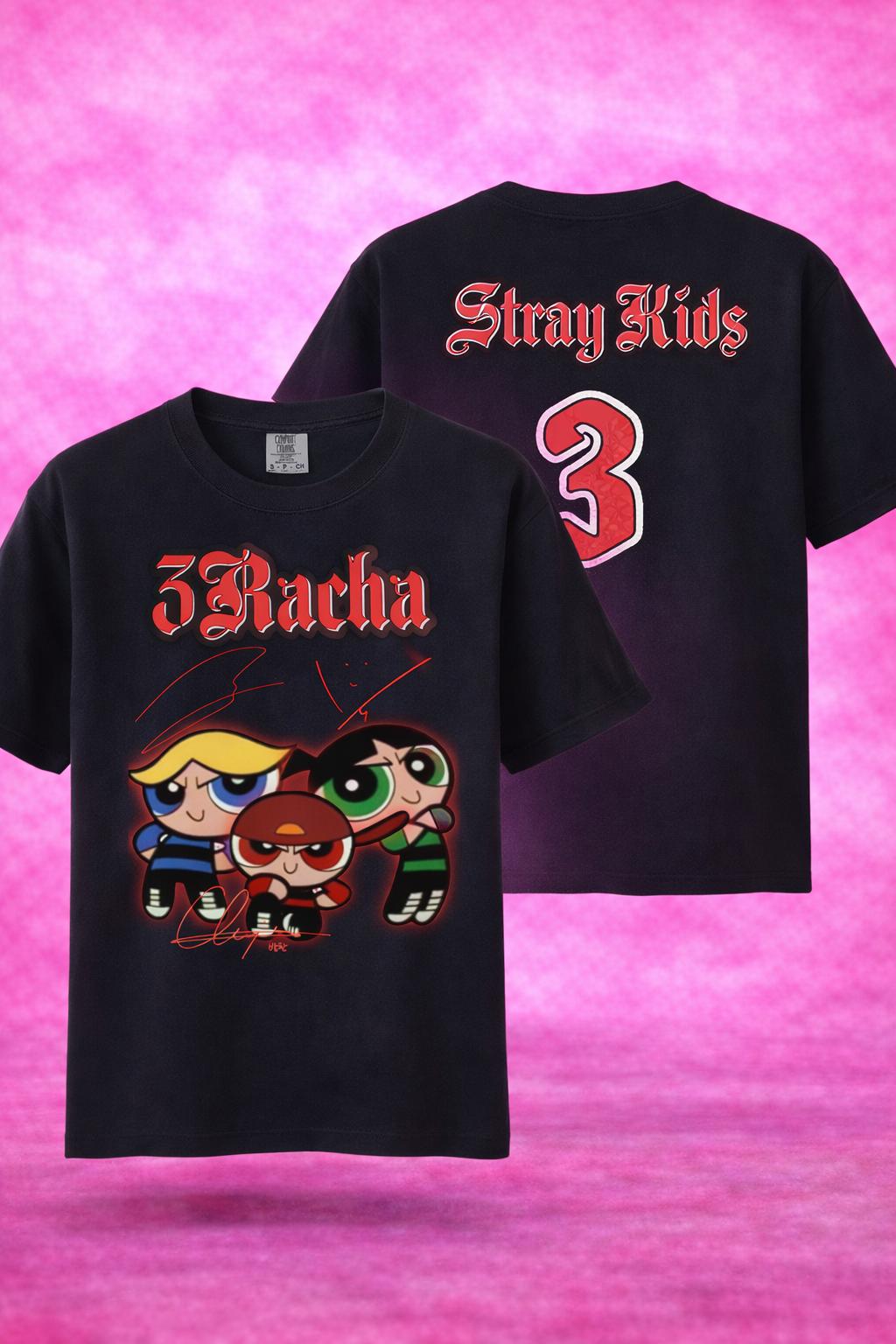 3RACHA Mashup T-Shirt: Stray Kids Kpop Tee, Vintage Streetwear