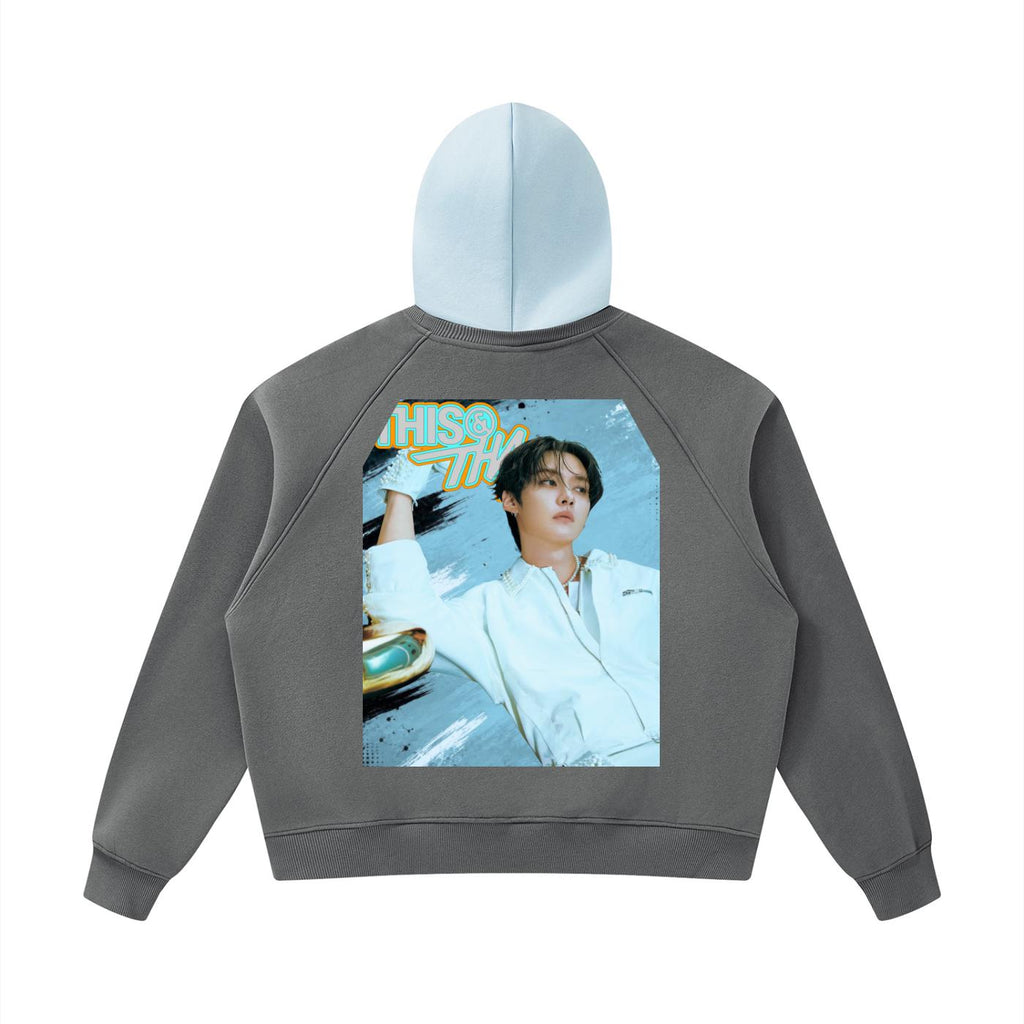 Stray Kids Lee Know Inspired “THIS AND THAT” Cropped Hoodie | K-Pop Streetwear | Fan Made Hoodie | Concert Outfit | K-Pop Gift