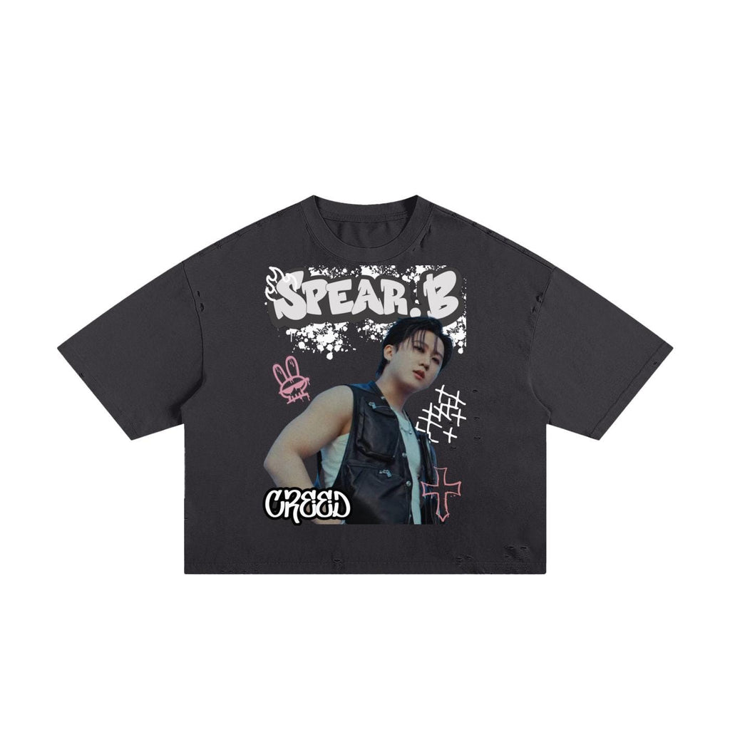 Stray Kids Inspired Changbin Boxy Graphic Tee | K-Pop Streetwear | Y2K K-Pop Shirt | Fan Made Stray Kids Shirt | Concert Outfit