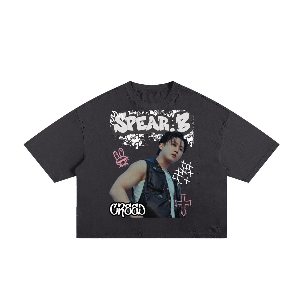 Stray Kids Inspired Changbin Boxy Graphic Tee | K-Pop Streetwear | Y2K K-Pop Shirt | Fan Made Stray Kids Shirt | Concert Outfit