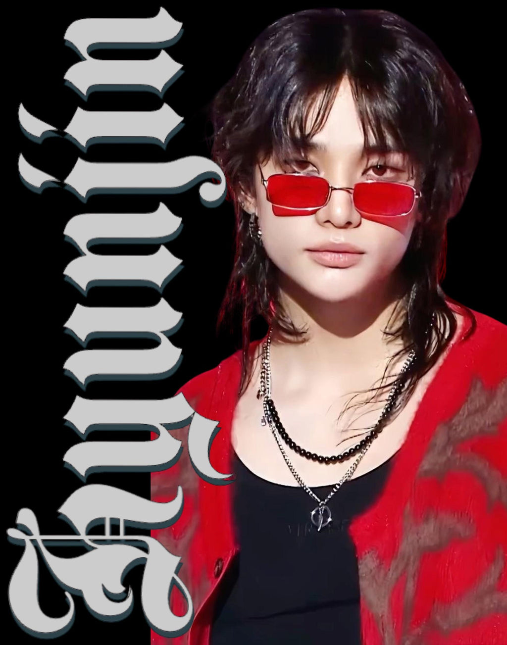 Stray Kids Hyunjin Graphic T-Shirt: Vintage Kpop Unisex Tee
