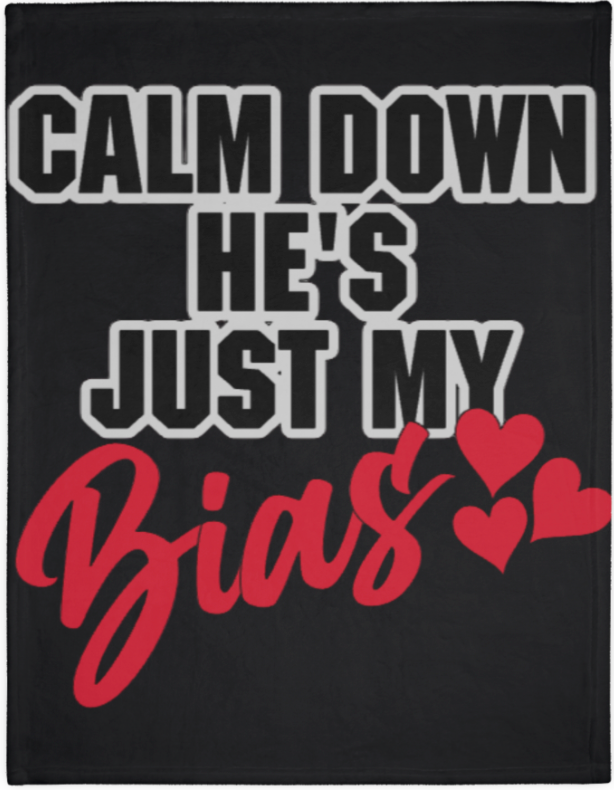 Calm Down He’s Just My Bias” K-Pop Fan Blanket