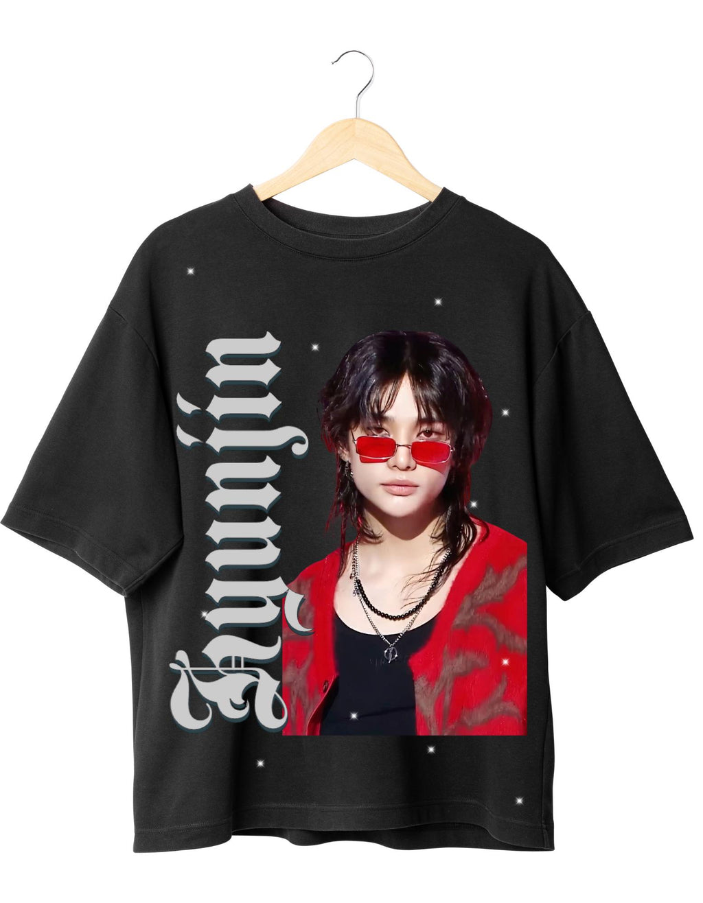 Stray Kids Hyunjin Graphic T-Shirt: Vintage Kpop Unisex Tee
