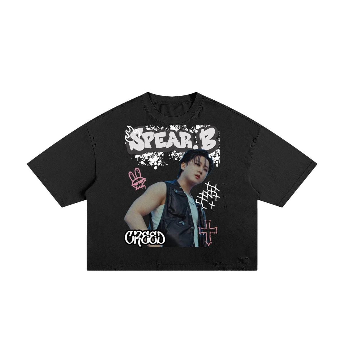 Stray Kids Inspired Changbin Boxy Graphic Tee | K-Pop Streetwear | Y2K K-Pop Shirt | Fan Made Stray Kids Shirt | Concert Outfit