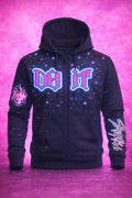 Stray Kids Rhinestone Zip Up Hoodie | DO IT Inspired K-Pop Hoodie | SKZ Stay Fan Made Zip Jacket | Concert Outfit