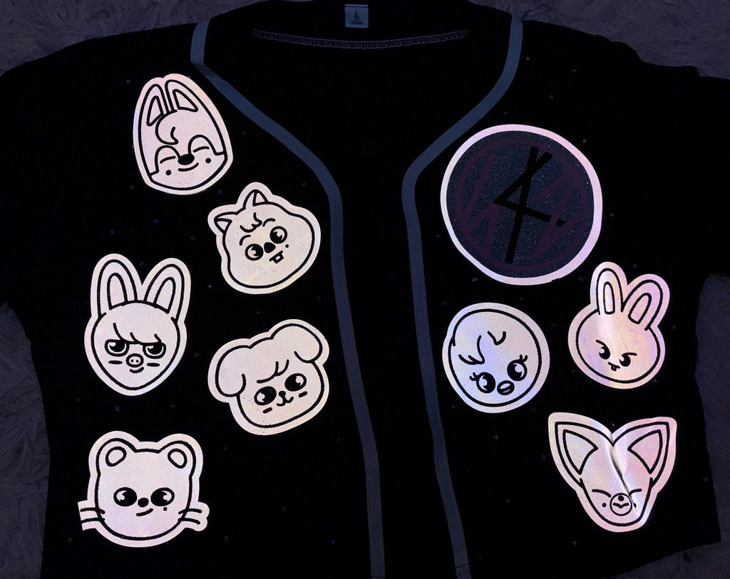SKZOO Jersey Rhinestoned Stray Kids Inspired | K-Pop STAY Fan Made Jersey Shirt | SKZ Merch | Concert Outfit
