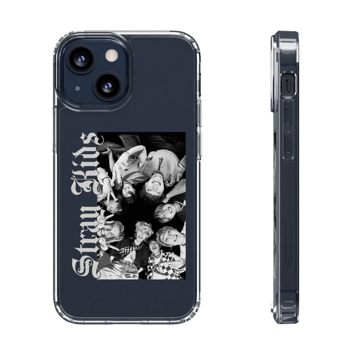 Stray Kids Kpop Clear Phone Case: Shock-Absorbing, Scratch-Resistant, Wireless Charging Compatible