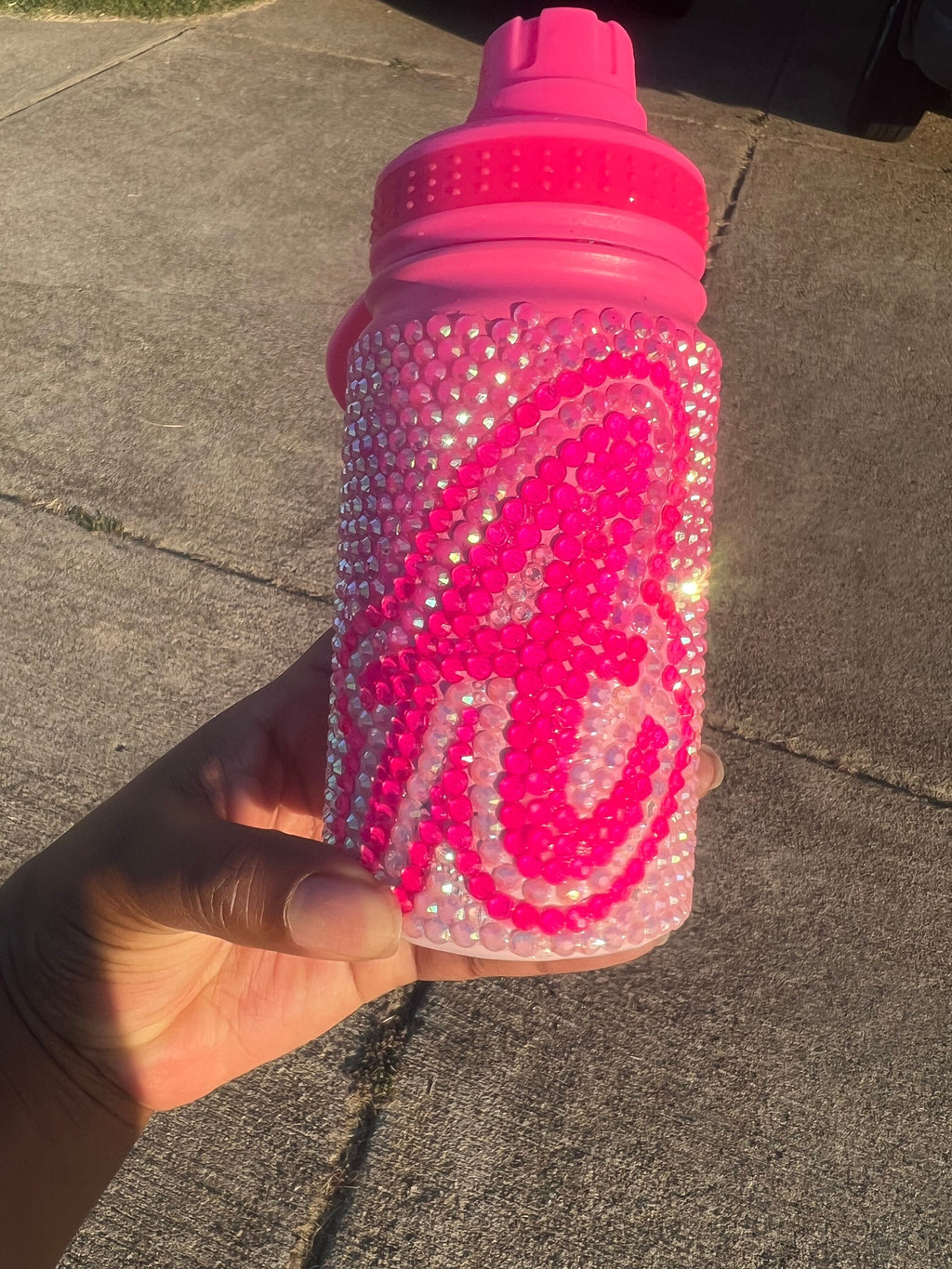 Barbie Pink Rhinestone tumbler