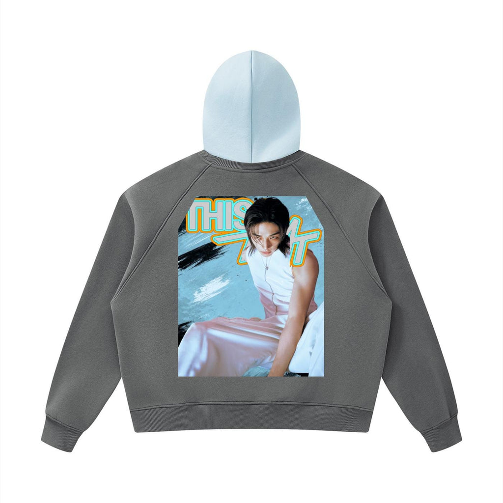 Stray Kids Hyunjin Inspired “THIS AND THAT” Cropped Hoodie | K-Pop Streetwear | Fan Made Hoodie | Concert Outfit | K-Pop Gift
